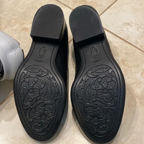 Sofft Black Leather Loafers Womens Size 7M - Picture 6 of 6